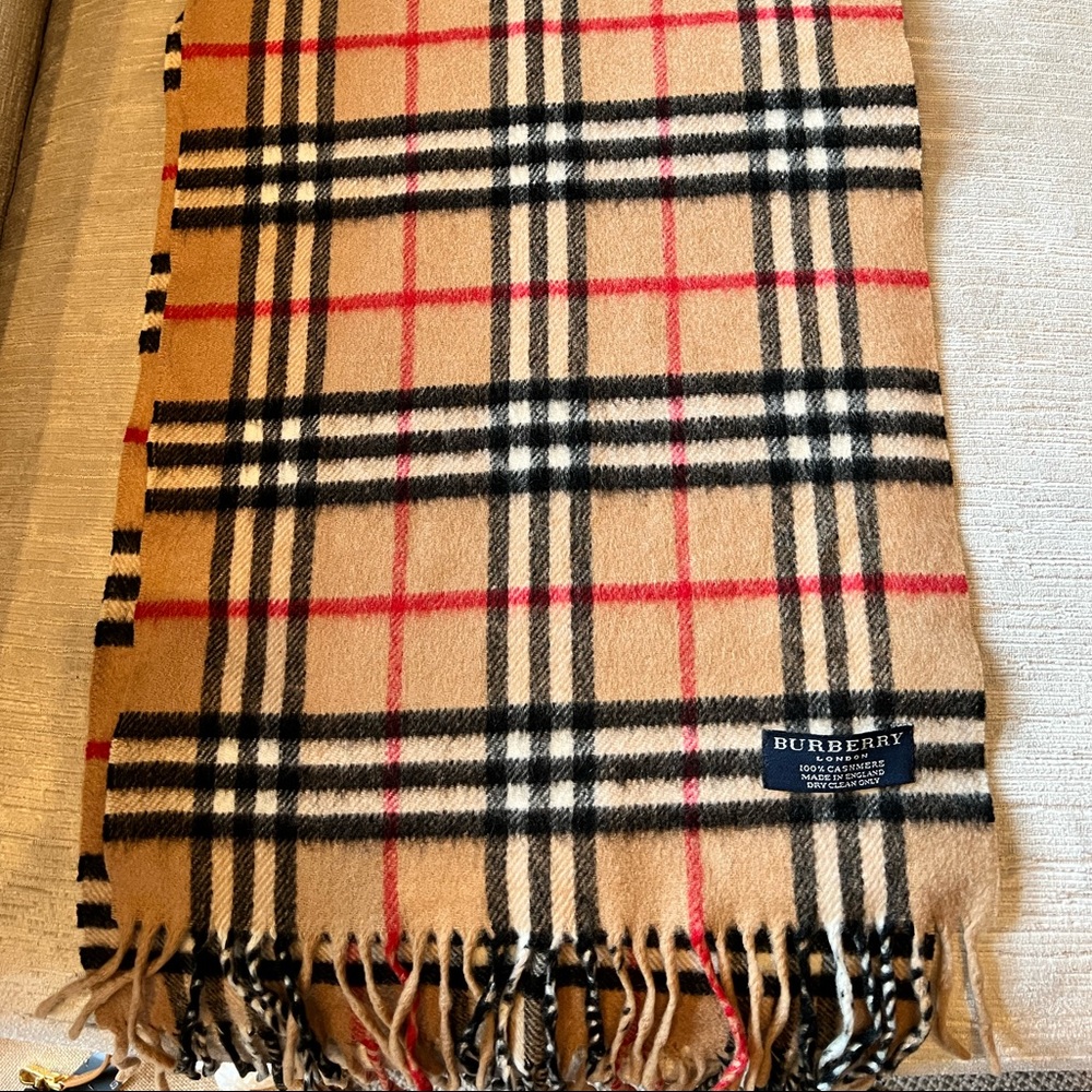 Burberry Classic Check Cashmere Scarf